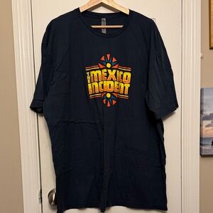 The Mexico Incident Festival Cancun 2024 Next Level Apparel Blue T-Shirt